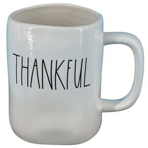 Rae Dunn Thankful White Ceramic Mug -189- Artesian Collection. by Magenta